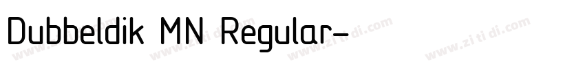 Dubbeldik MN Regular字体转换